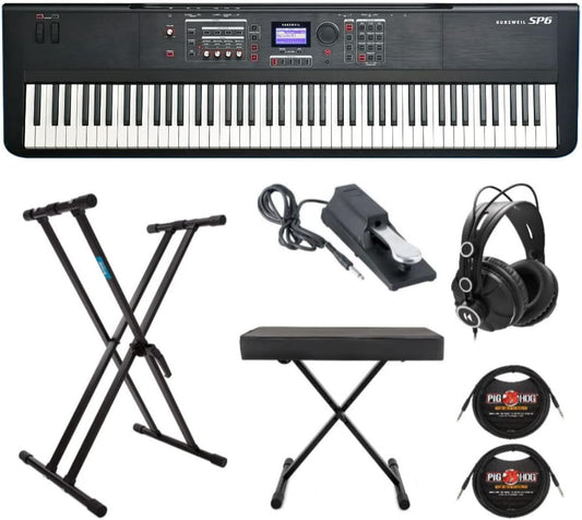 Kurzweil SP6 88-Key Stage Piano LENA Processor Bundle