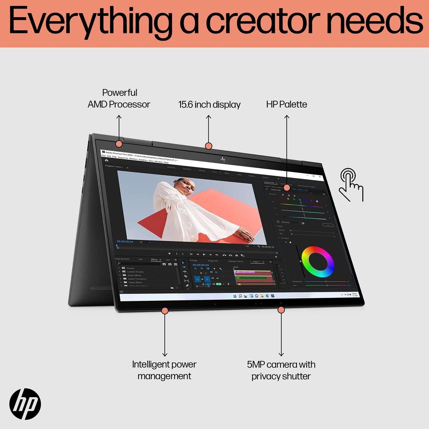 HP Envy x360 15.6" 2-in-1 Laptop: Ryzen 7, 32GB, 1TB SSD, Pen