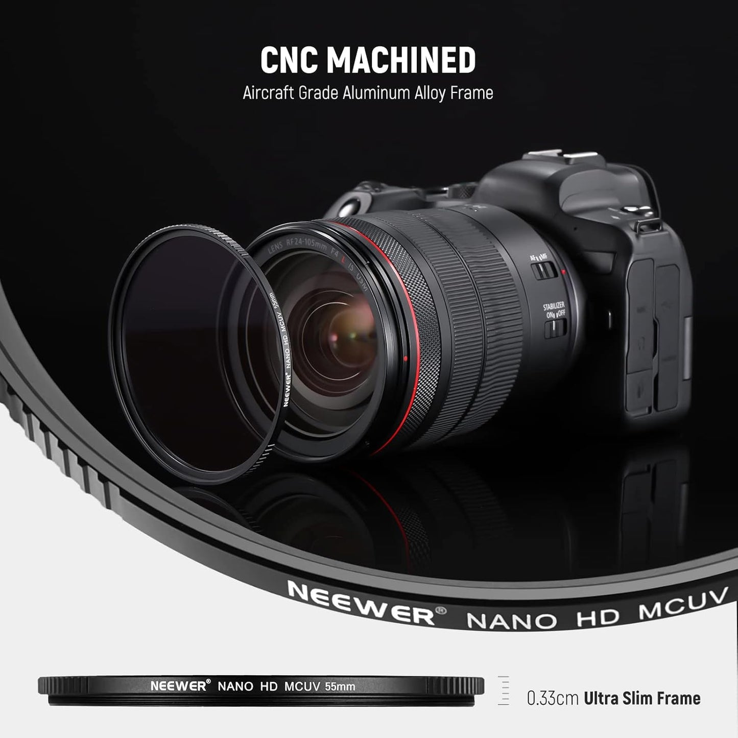 Neewer 10101834 55mm Ultra Slim UV Filter