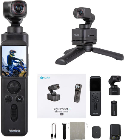 FeiyuTech Pocket 3 Kit - 4K Gimbal Action Camera