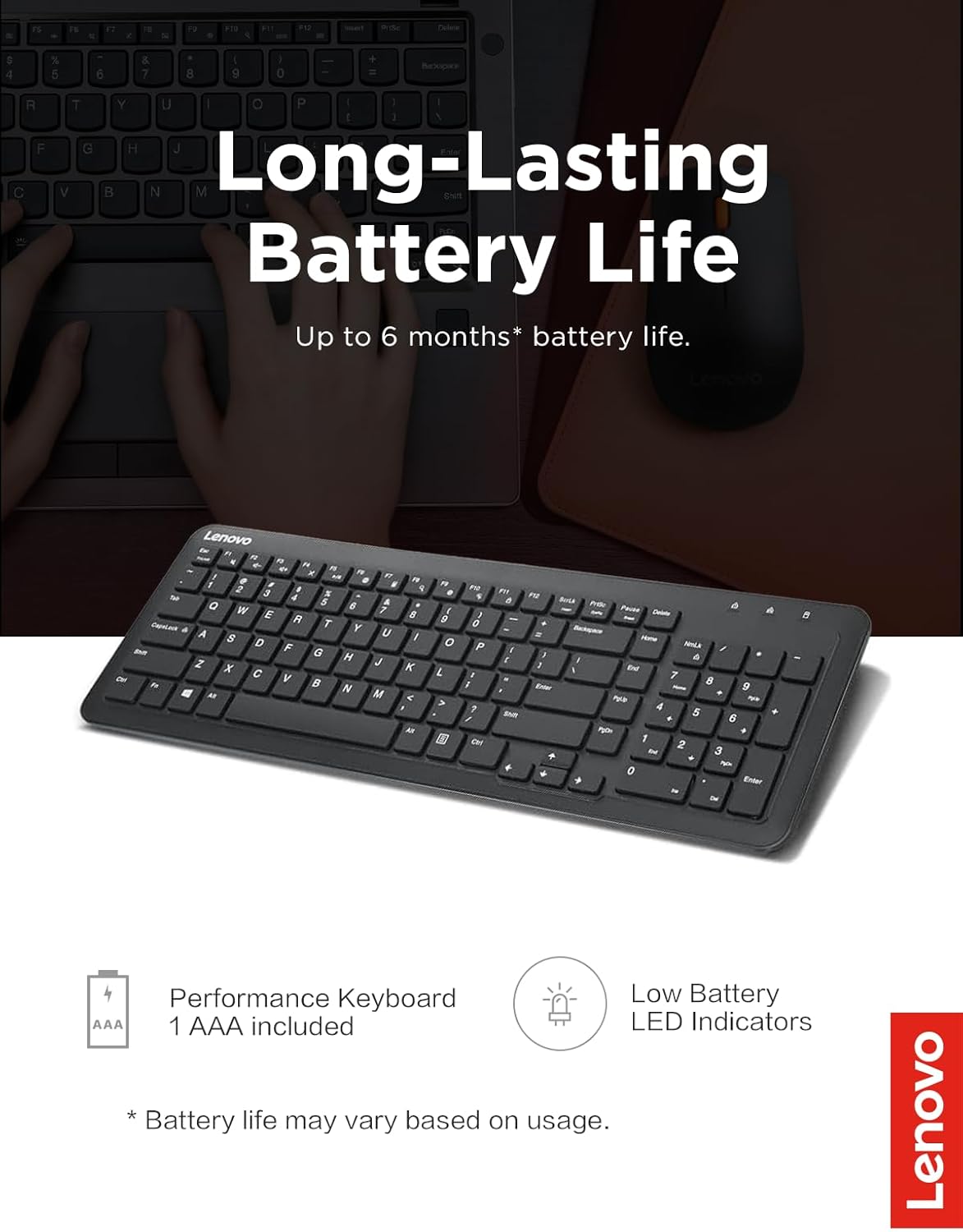 Lenovo GY41C95749 300 Wireless Keyboard Black