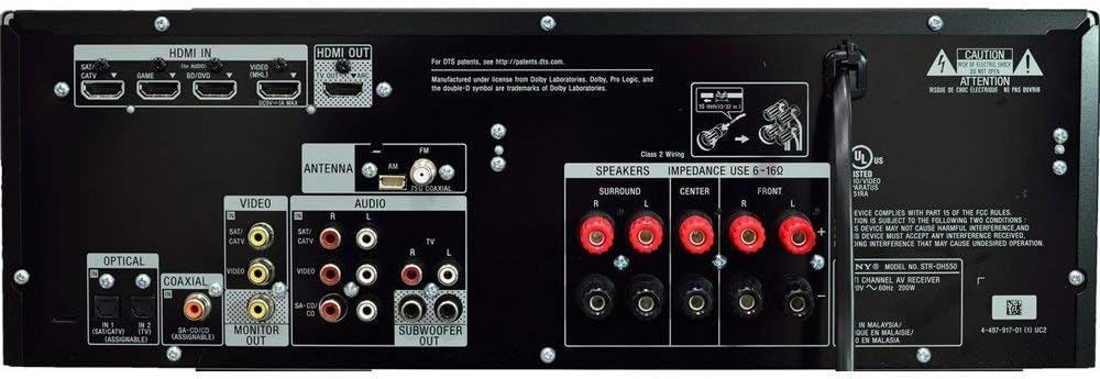 Sony STRDH550 5.2 Channel 4K AV Receiver