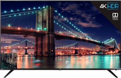 TCL 65R615B 65-Inch 4K Roku Smart TV (Recertified)