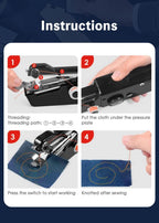 Crucial Handheld Sewing Machine Mini Portable Quick Stitch