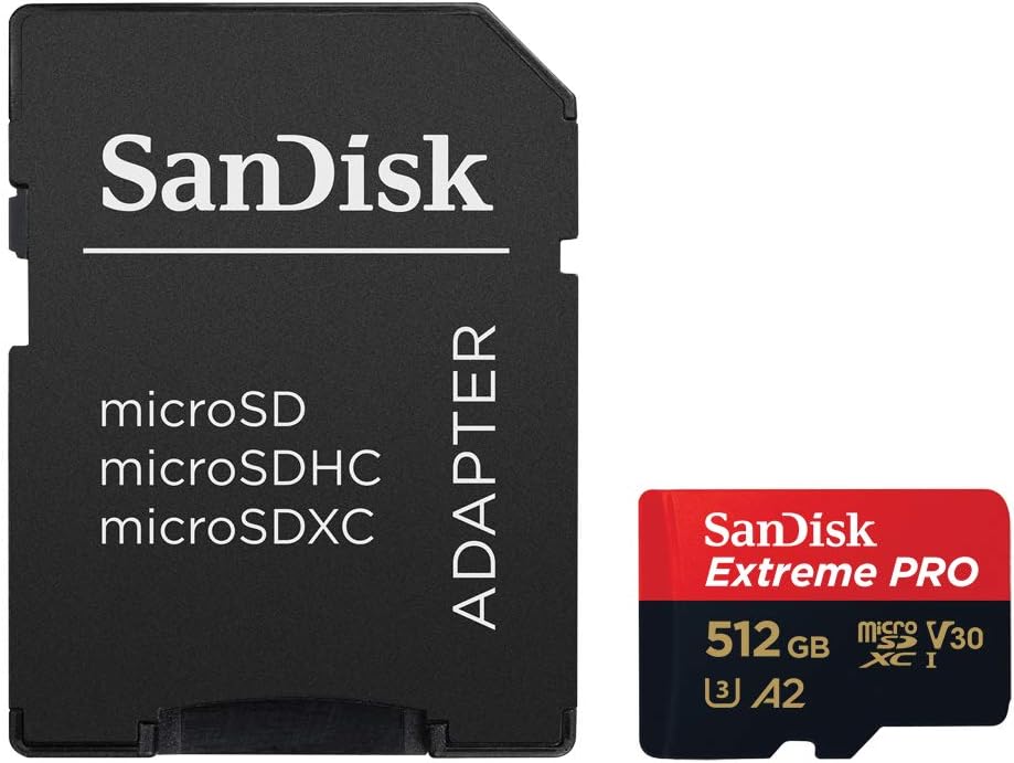 SanDisk SDSQXCD-512G-GN6MA 512GB Extreme PRO microSDXC