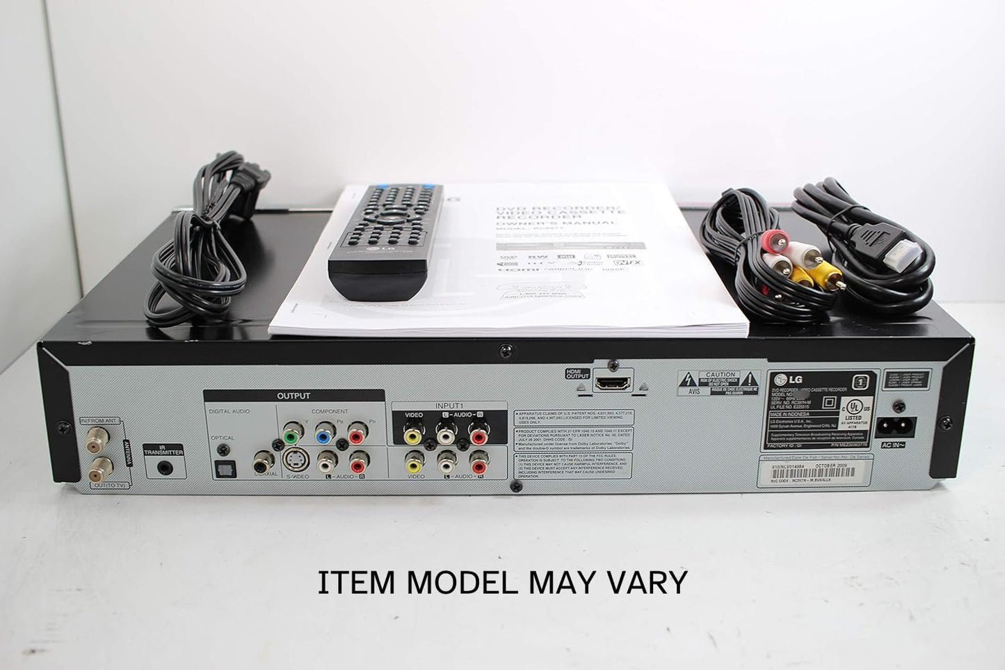 LG J9836A VHS to DVD Recorder Combo Renewed