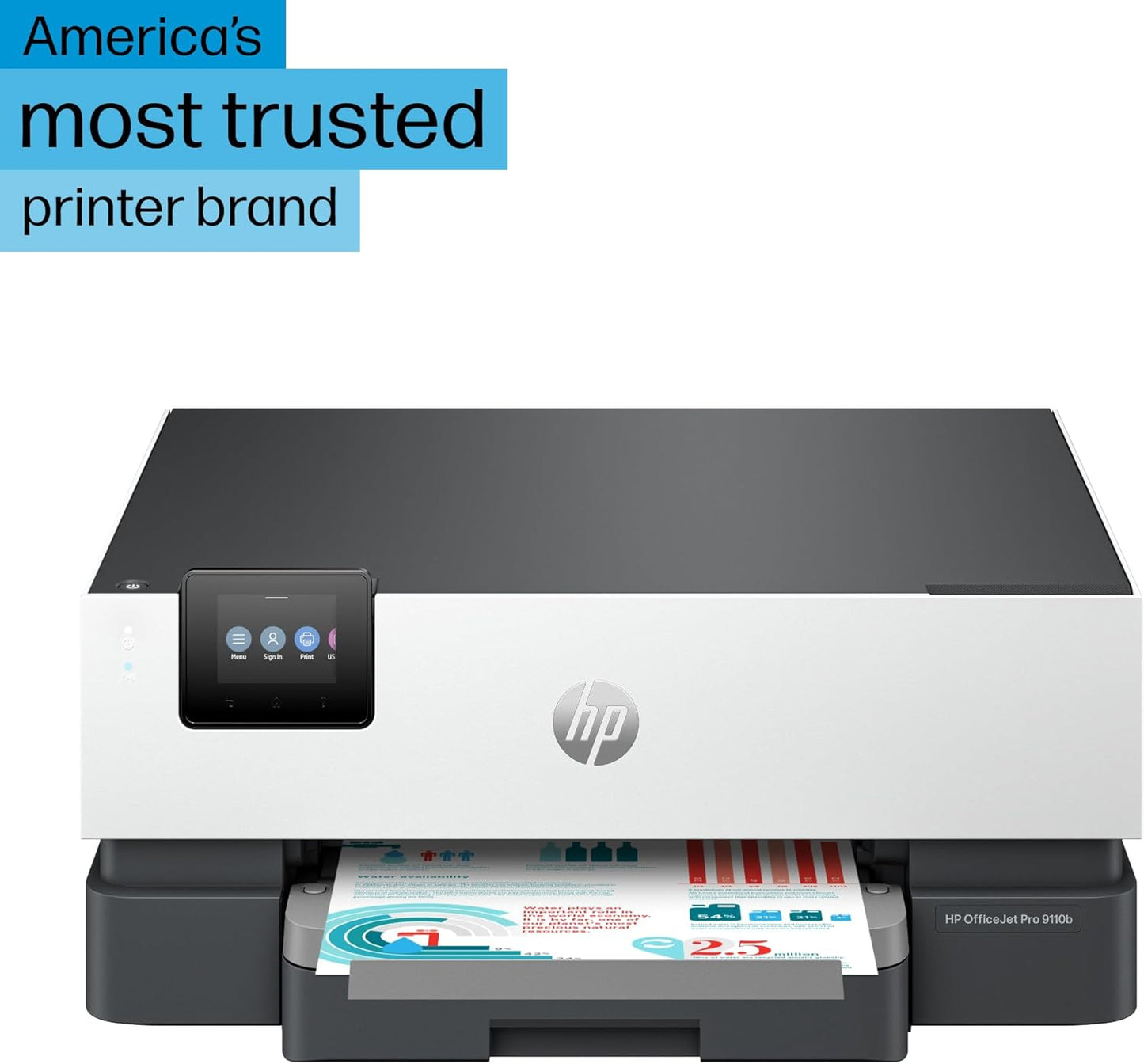 HP 5A0S1A#B1H OfficeJet Pro 9110b Wireless Color Inkjet Printer