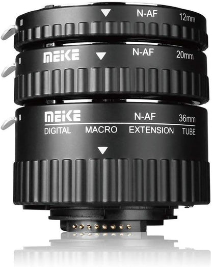 Meike 4332257968 Nikon Macro Extension Tube Set