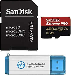SanDisk SDSQXCZ-400G-GN6MA 400GB Extreme Pro MicroSD Card GoPro