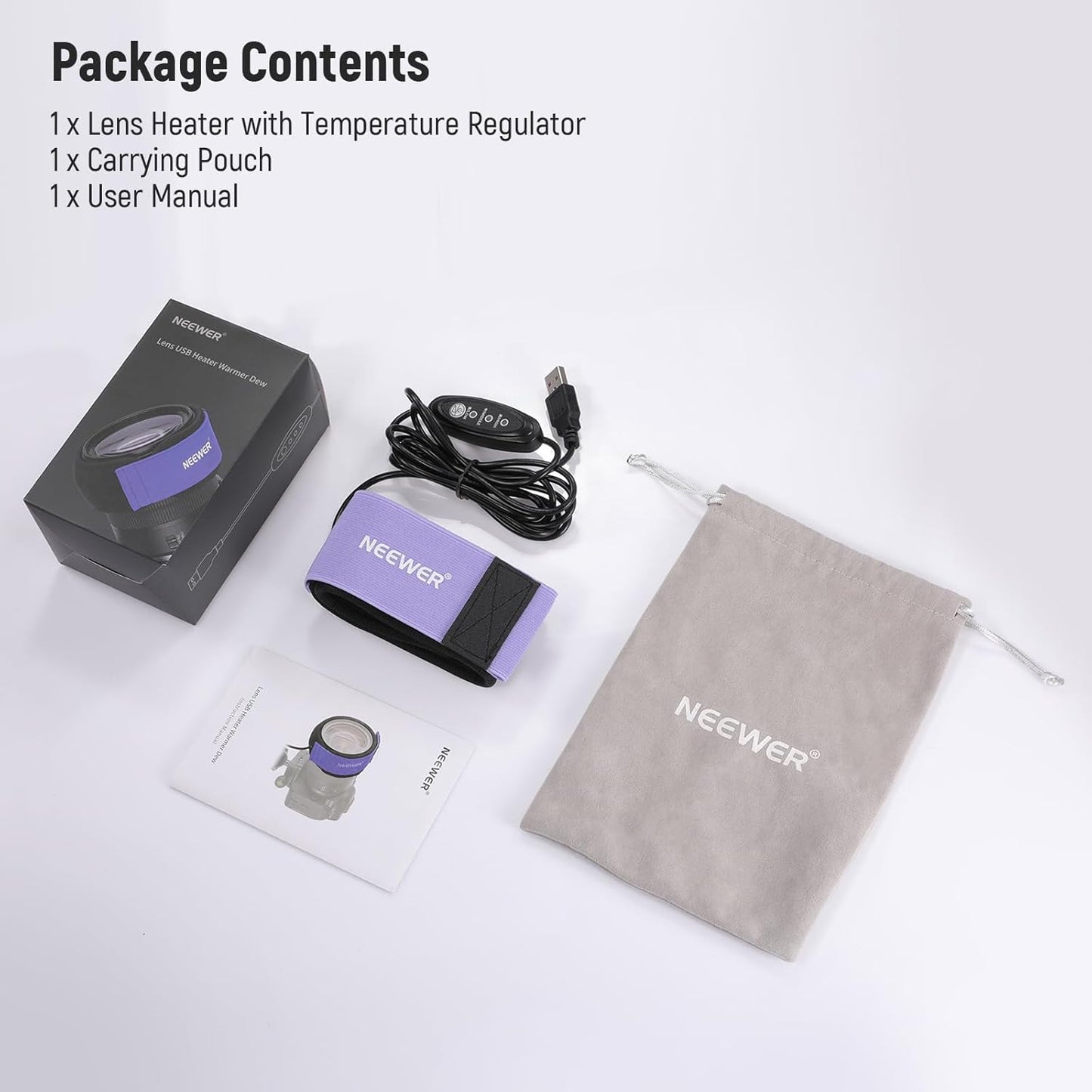 Neewer HW-29 USB Lens Heater 16" DSLR Camera Telescope