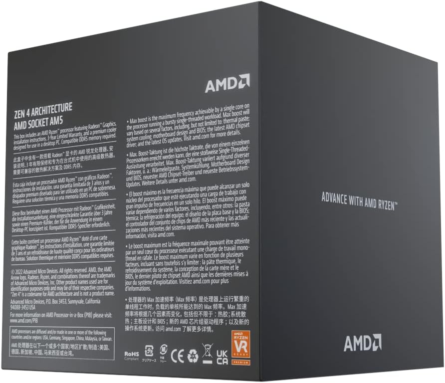AMD Ryzen 9 7900 12-Core Unlocked Desktop CPU