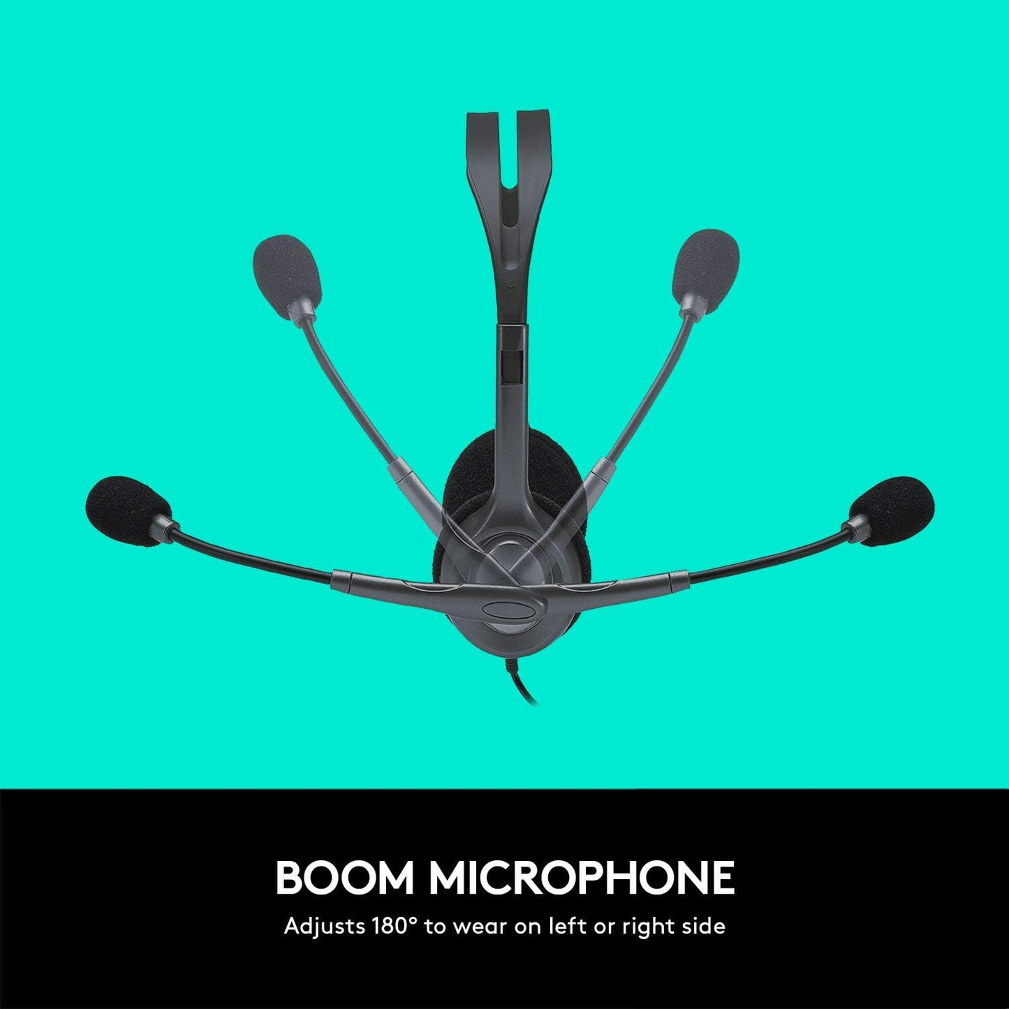 Logitech 981-000612 H111 Wired Stereo Headset Noise Cancelling Mic