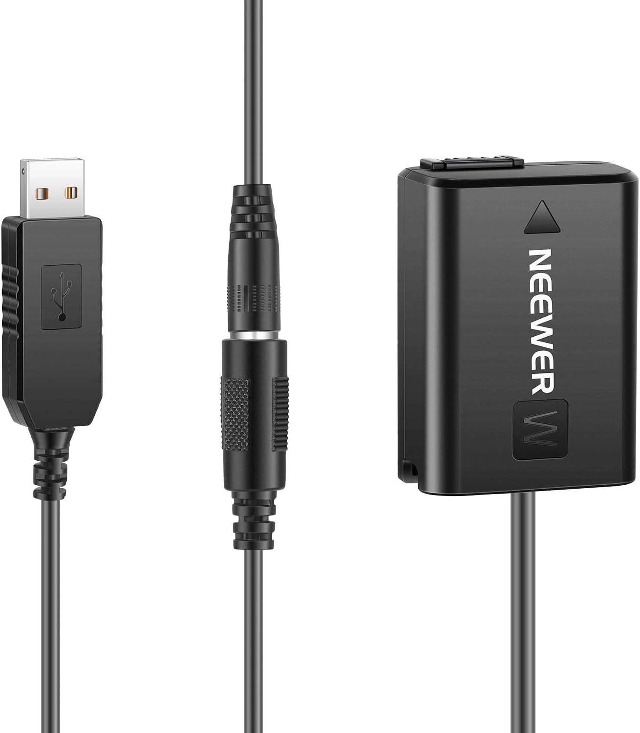Neewer 10097839 NP-FW50 Dummy Battery USB Power Adapter