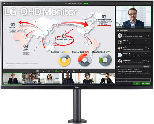 LG 32BP88Q-B 32" QHD IPS Ergo USB-C Monitor