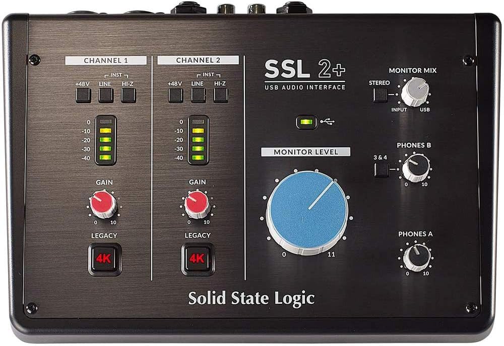 Solid State Logic SSL2+ USB Audio Interface Bundle