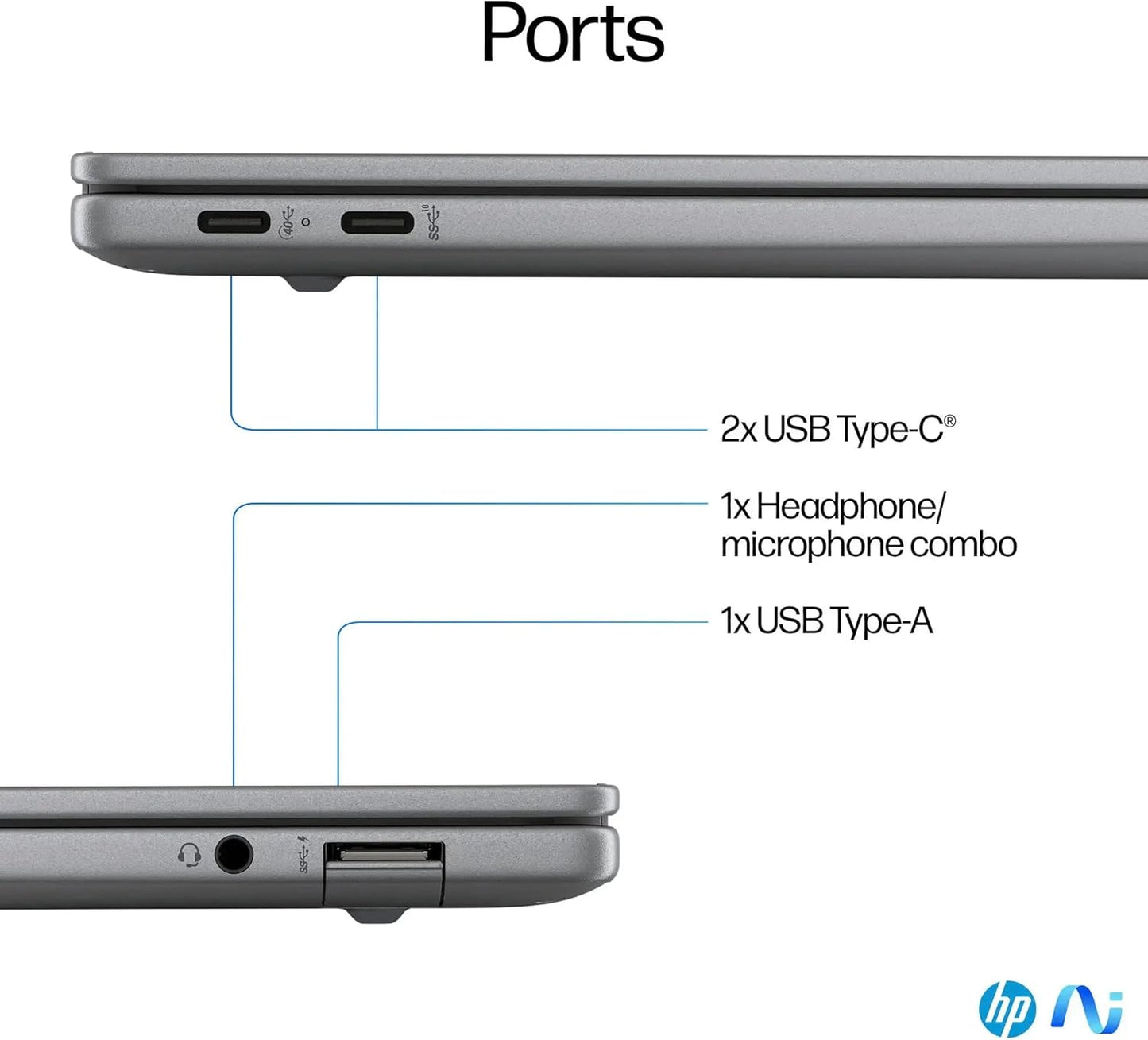 HP 14-FE1003 OmniBook X14 2024 2.2K Touchscreen Laptop