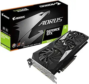 Gigabyte GV-N166TAORUS-6GD AORUS GeForce GTX 1660 Ti 6GB Graphics Card