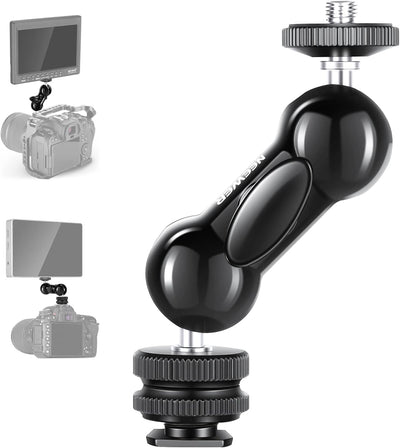 Neewer 10099612 Double Ball Head with Cold Shoe Mount