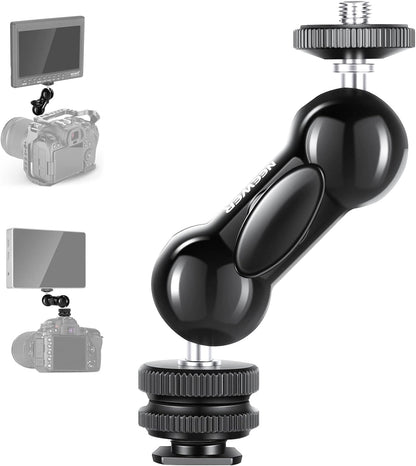 Neewer 10099612 Double Ball Head with Cold Shoe Mount