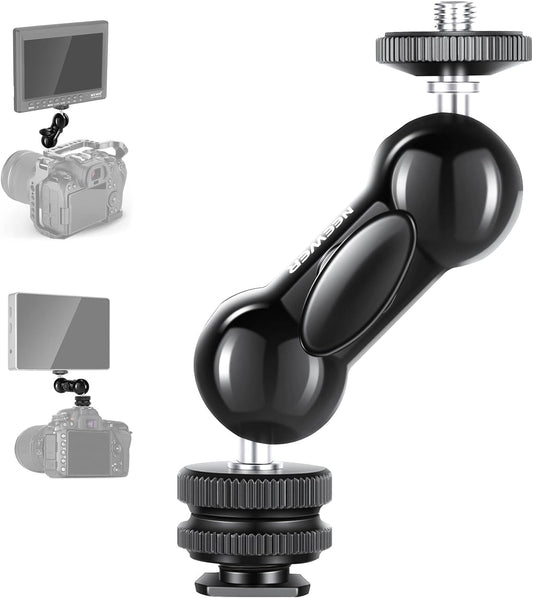 Neewer 10099612 Double Ball Head with Cold Shoe Mount