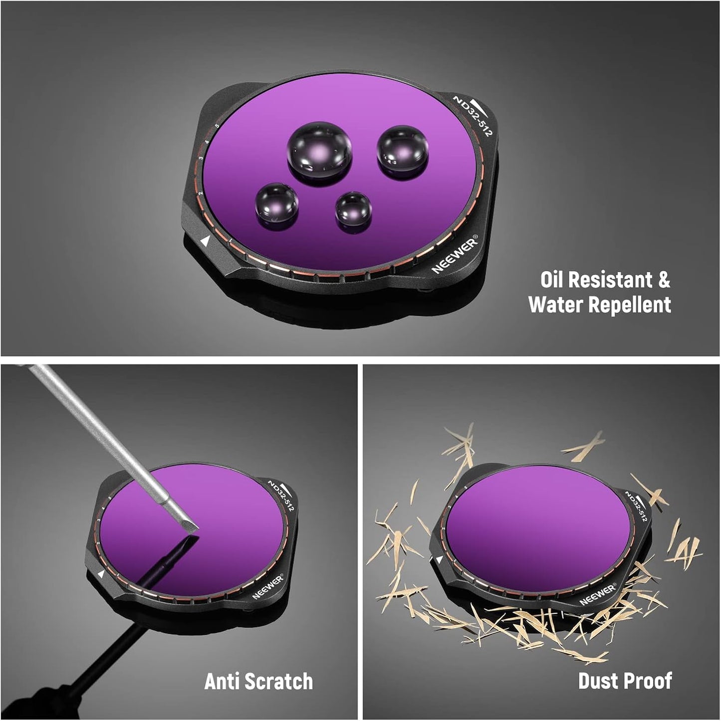 Neewer 10102142 DJI Mavic 3 Classic Variable ND Filter Set