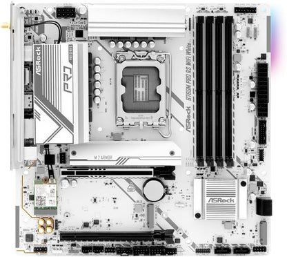 ASRock B760M PRO RS WIFI White Micro ATX DDR5 Motherboard