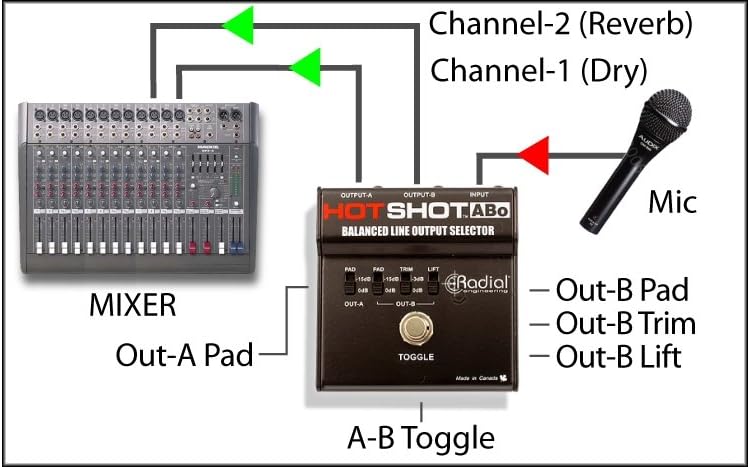 Radial Engineering R800 1509 HotShot ABo Mic Selector
