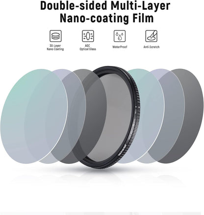 NEEWER 10101262 55mm ND2-ND32 Variable ND Filter