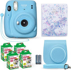 Fujifilm Instax Mini 11 Sky Blue Camera Bundle