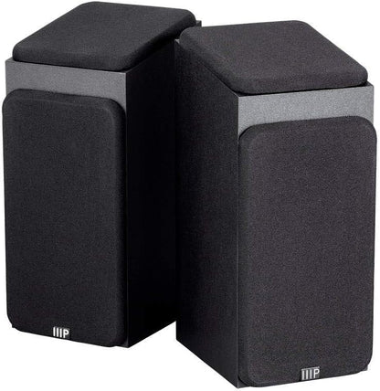 Monoprice 133833 Immersive Satellite Speakers Pair Black