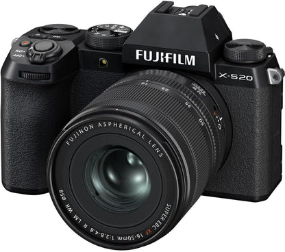 Fujifilm X-S20 Mirrorless Camera with 16-50mm Lens Bundle
