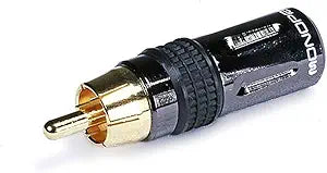 Monoprice 106212 Premium RCA Plug Gold Plated Connector