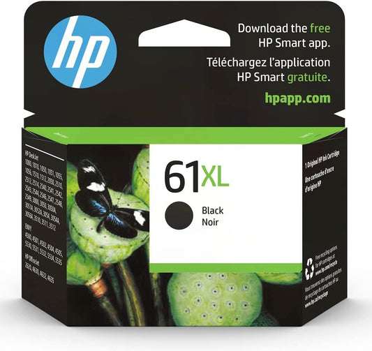 HP 61XL Black High-Yield Ink Cartridge CH563WN
