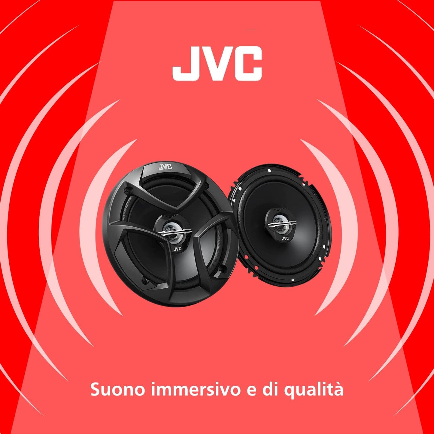 JVC CS-J620 6.5" 300W 2-Way Coaxial Car Speakers