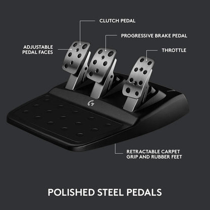 Logitech G923 Racing Wheel & Pedals for Xbox/PC (Renewed)