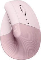 Logitech 910-006472 Lift Ergonomic Vertical Wireless Mouse - Rose