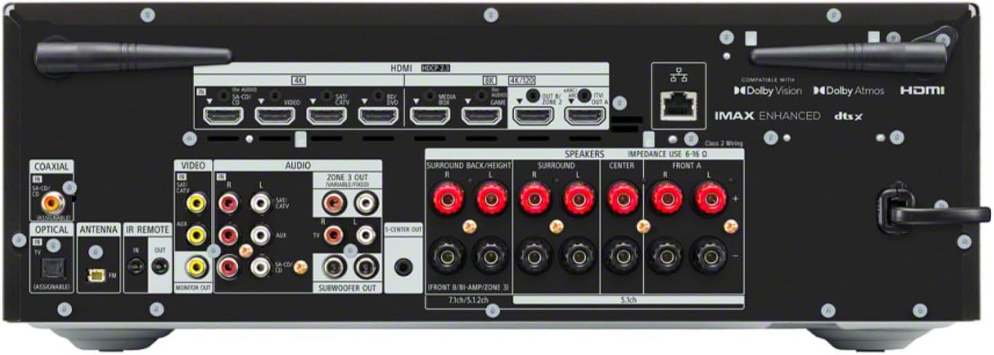Sony STR-AN1000 8K AV Receiver + 8 Speaker System