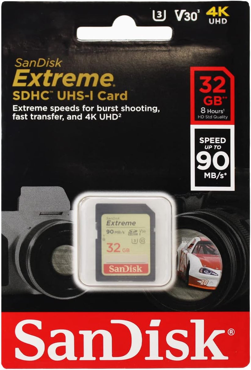 SanDisk SDSDXVE-032G-GNCIN 32GB Extreme SDHC UHS-I Card — main product image