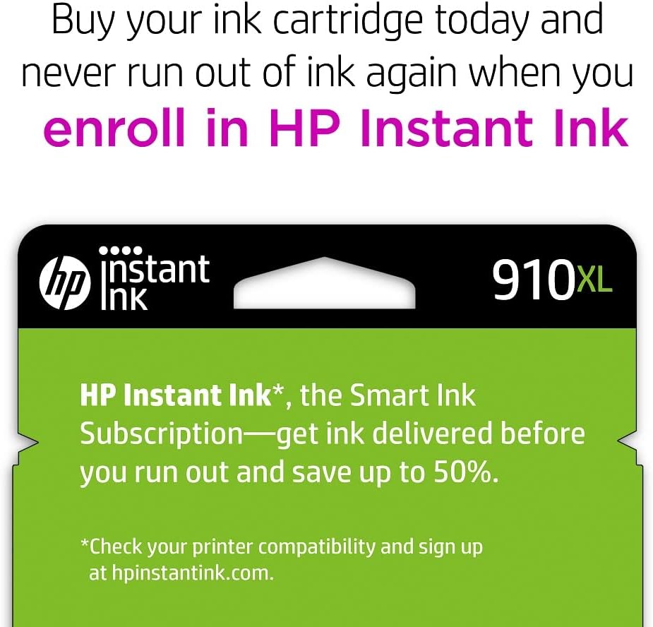 HP 3YL62AN 910XL Cyan High-Yield Ink Cartridge