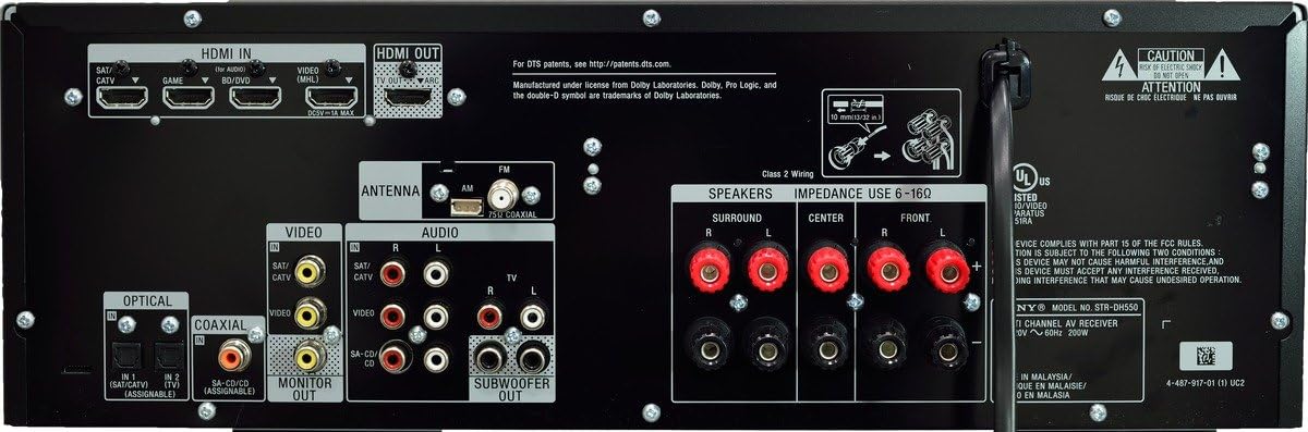 Sony STRDH550 5.2 Channel 4K AV Receiver