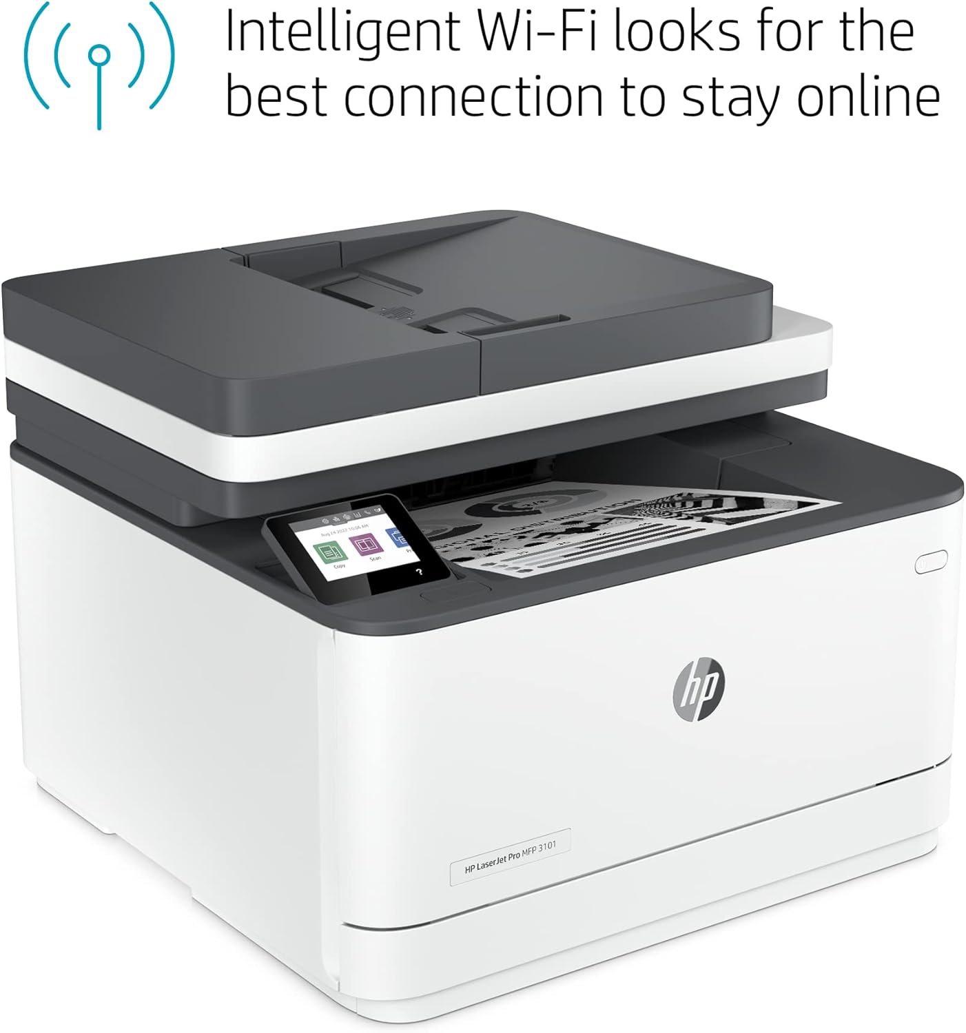HP LaserJet Pro MFP 3101fdw Wireless Printer B&W Renewed
