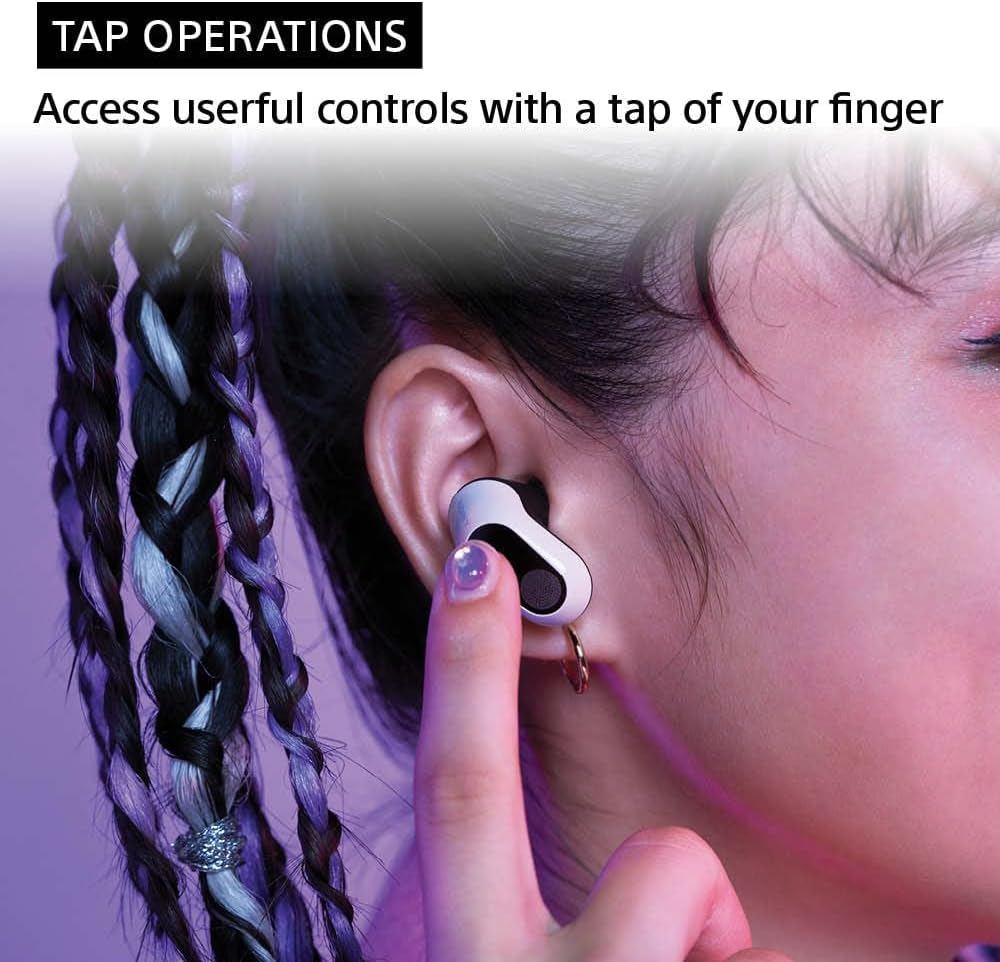 Sony WFG700/W INZONE Buds Wireless Noise-Canceling Gaming Earbuds