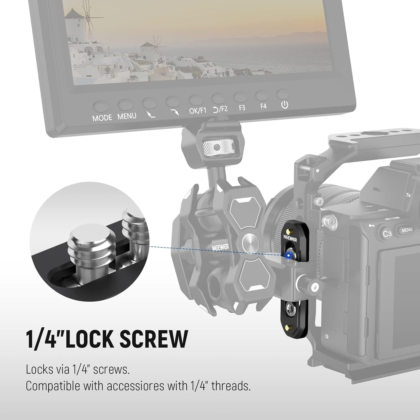 Neewer UA022 60mm Mini NATO Rail Quick Release