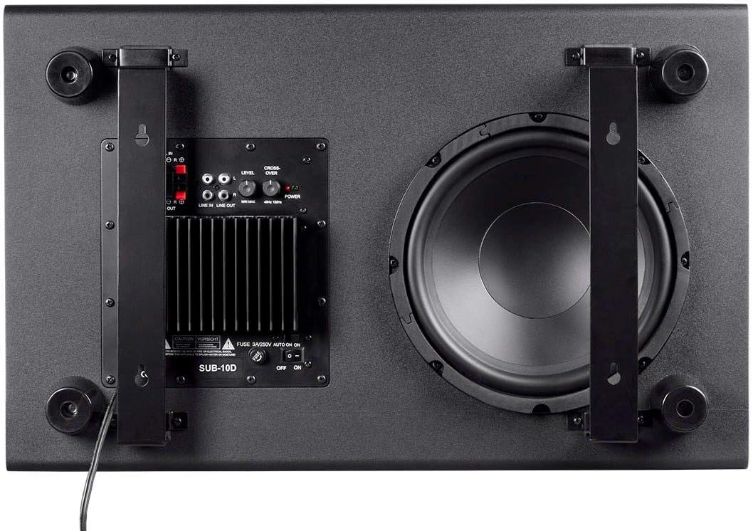 Monoprice 133830 SSW-10 Slim 10-Inch Powered Subwoofer