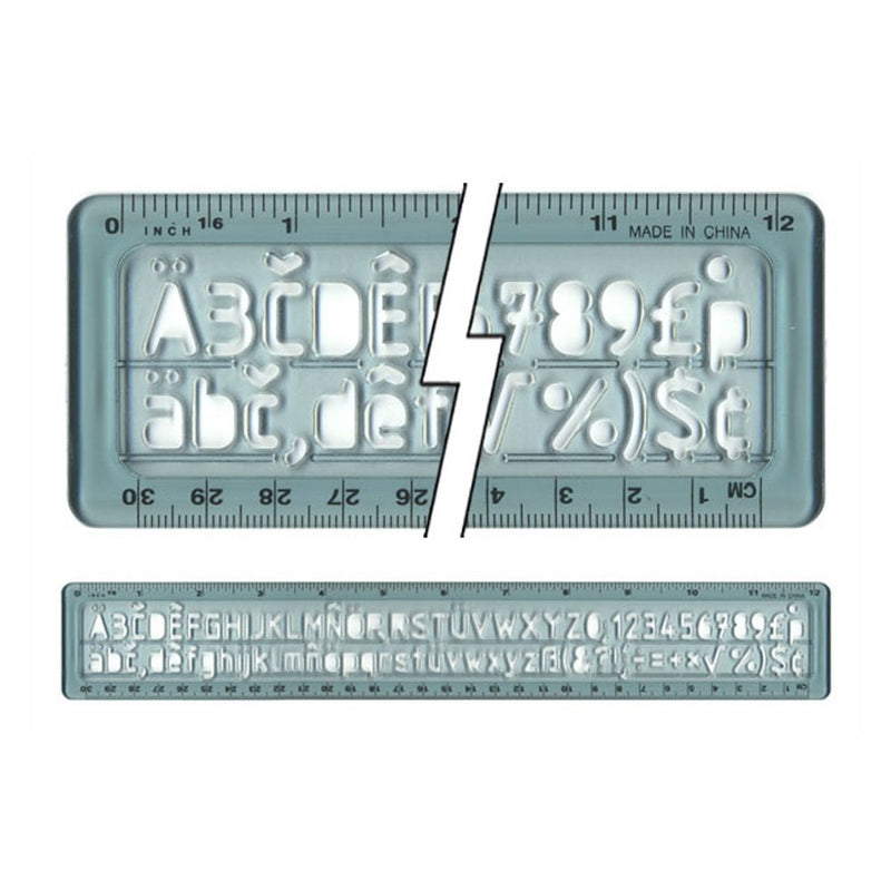 Westcott KT-35 Combo Lettering Guide: Drawing & Drafting Template — main product image