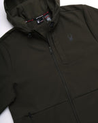 Spyder Men's Hybrid Performance Tech Jacket Hooded