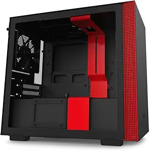 NZXT CA-H210B-BR H210 Mini-ITX Gaming Case Black/Red — main product image