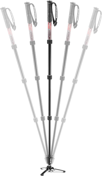 Manfrotto MVMELMIIA4 Element MII Video Monopod: Fluid Base, Red