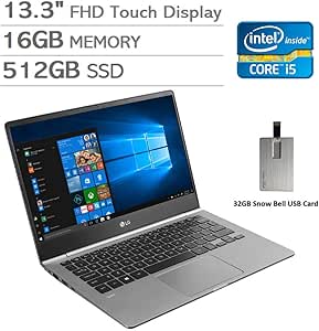 LG Gram 13.3" i5 16GB 512GB SSD Touchscreen Laptop