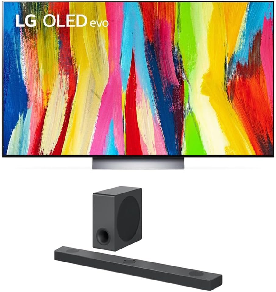 LG OLED55C2PUA 55" 4K Smart TV OLED Dolby Atmos Bundle